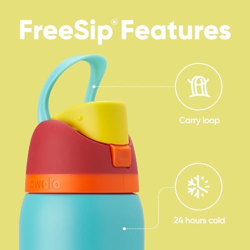Owala FreeSip Insulated Stainless Steel Water Bottle with Straw  BPA Free Sports Water Bottle  Great for Travel  40 Oz  Denim