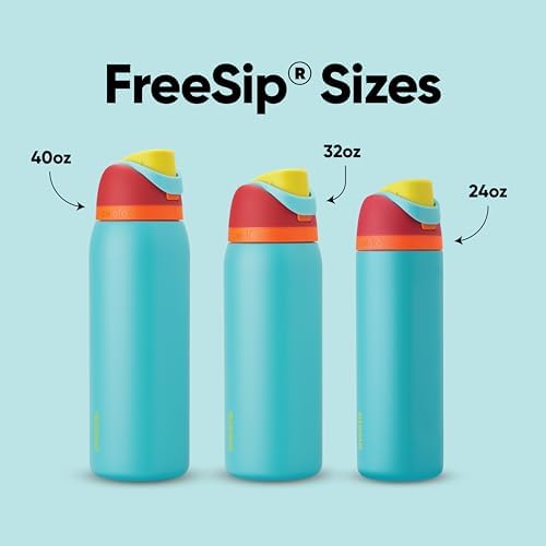 Owala FreeSip Insulated Stainless Steel Water Bottle with Straw  BPA Free Sports Water Bottle  Great for Travel  40 Oz  Denim