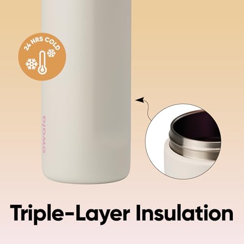 Owala FreeSip Insulated Stainless Steel Water Bottle with Straw  BPA Free Sports Water Bottle  Great for Travel  40 Oz  Denim
