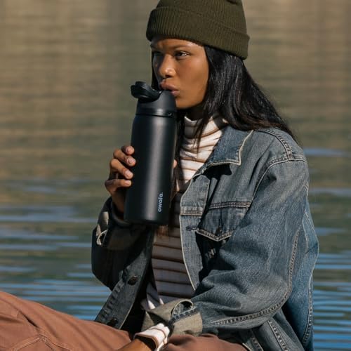 Owala FreeSip Insulated Stainless Steel Water Bottle with Straw  BPA Free Sports Water Bottle  Great for Travel  40 Oz  Denim