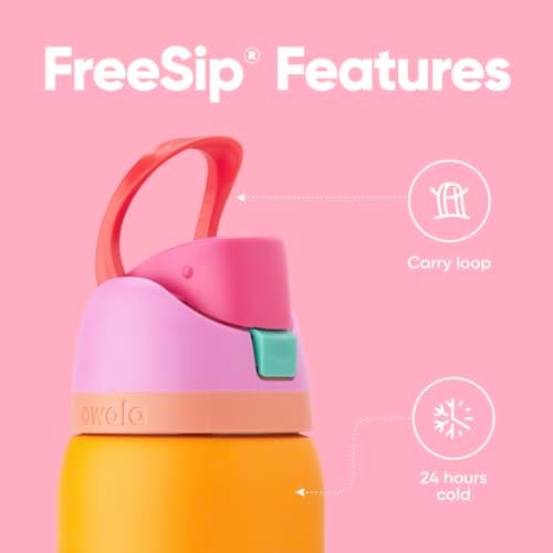 Owala FreeSip Insulated Stainless Steel Water Bottle with Straw  BPA Free Sports Water Bottle  Great for Travel  40 Oz  Denim