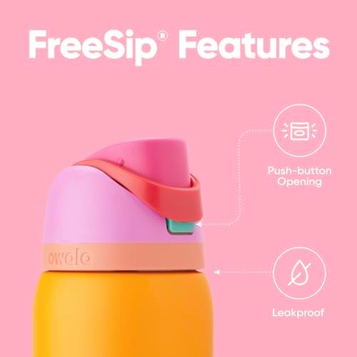 Owala FreeSip Insulated Stainless Steel Water Bottle with Straw  BPA Free Sports Water Bottle  Great for Travel  40 Oz  Denim