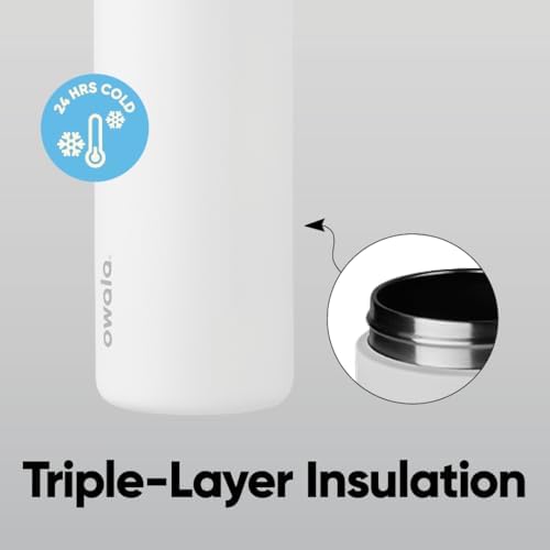 Owala FreeSip Insulated Stainless Steel Water Bottle with Straw  BPA Free Sports Water Bottle  Great for Travel  40 Oz  Denim