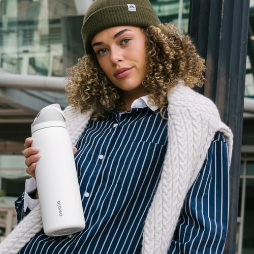 Owala FreeSip Insulated Stainless Steel Water Bottle with Straw  BPA Free Sports Water Bottle  Great for Travel  40 Oz  Denim
