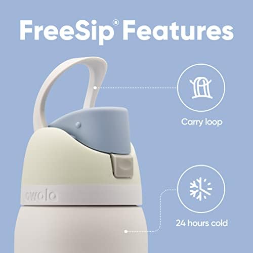Owala FreeSip Insulated Stainless Steel Water Bottle with Straw  BPA Free Sports Water Bottle  Great for Travel  40 Oz  Denim