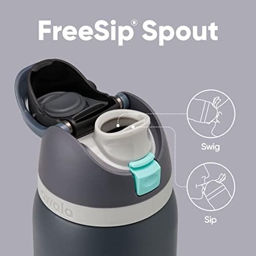 Owala FreeSip Insulated Stainless Steel Water Bottle with Straw  BPA Free Sports Water Bottle  Great for Travel  40 Oz  Denim