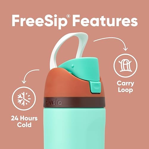 Owala FreeSip Insulated Stainless Steel Water Bottle with Straw  BPA Free Sports Water Bottle  Great for Travel  40 Oz  Denim