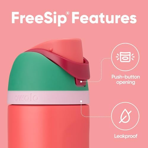 Owala FreeSip Insulated Stainless Steel Water Bottle with Straw  BPA Free Sports Water Bottle  Great for Travel  40 Oz  Denim