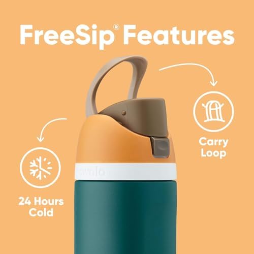 Owala FreeSip Insulated Stainless Steel Water Bottle with Straw  BPA Free Sports Water Bottle  Great for Travel  40 Oz  Denim