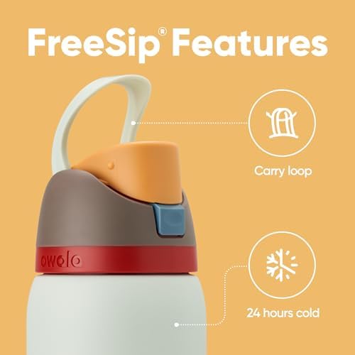 Owala FreeSip Insulated Stainless Steel Water Bottle with Straw  BPA Free Sports Water Bottle  Great for Travel  40 Oz  Denim