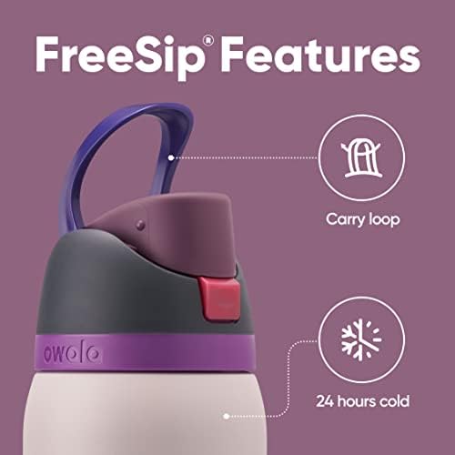 Owala FreeSip Insulated Stainless Steel Water Bottle with Straw  BPA Free Sports Water Bottle  Great for Travel  40 Oz  Denim