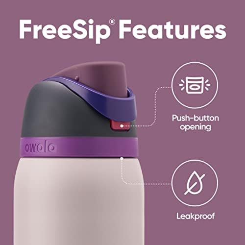 Owala FreeSip Insulated Stainless Steel Water Bottle with Straw  BPA Free Sports Water Bottle  Great for Travel  40 Oz  Denim