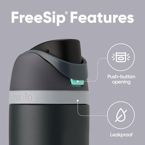 Owala FreeSip Insulated Stainless Steel Water Bottle with Straw  BPA Free Sports Water Bottle  Great for Travel  40 Oz  Denim