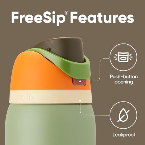 Owala FreeSip Insulated Stainless Steel Water Bottle with Straw  BPA Free Sports Water Bottle  Great for Travel  40 Oz  Denim