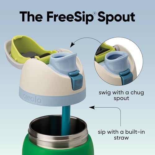 Owala FreeSip Insulated Stainless Steel Water Bottle with Straw  BPA Free Sports Water Bottle  Great for Travel  40 Oz  Denim