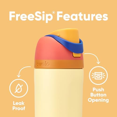 Owala FreeSip Insulated Stainless Steel Water Bottle with Straw  BPA Free Sports Water Bottle  Great for Travel  40 Oz  Denim