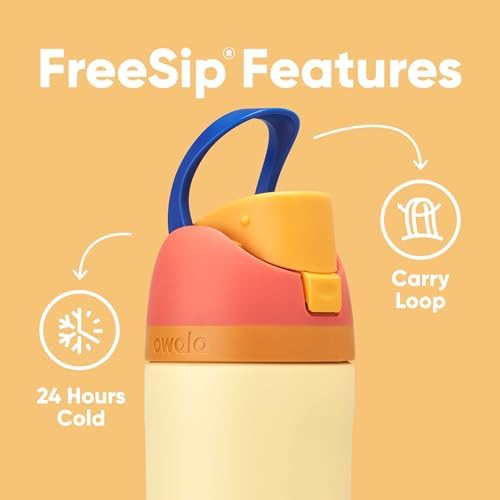 Owala FreeSip Insulated Stainless Steel Water Bottle with Straw  BPA Free Sports Water Bottle  Great for Travel  40 Oz  Denim