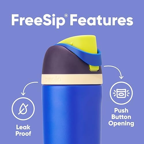 Owala FreeSip Insulated Stainless Steel Water Bottle with Straw  BPA Free Sports Water Bottle  Great for Travel  40 Oz  Denim