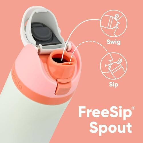 Owala FreeSip Insulated Stainless Steel Water Bottle with Straw  BPA Free Sports Water Bottle  Great for Travel  40 Oz  Denim