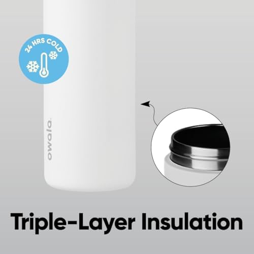 Owala FreeSip Insulated Stainless Steel Water Bottle with Straw  BPA Free Sports Water Bottle  Great for Travel  40 Oz  Denim