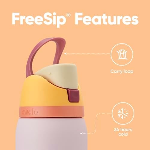 Owala FreeSip Insulated Stainless Steel Water Bottle with Straw  BPA Free Sports Water Bottle  Great for Travel  40 Oz  Denim