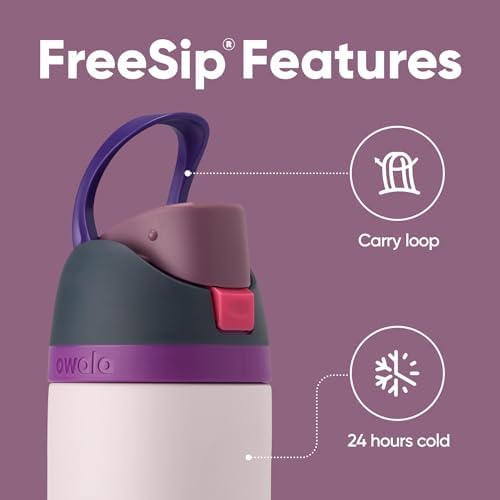 Owala FreeSip Insulated Stainless Steel Water Bottle with Straw  BPA Free Sports Water Bottle  Great for Travel  40 Oz  Denim