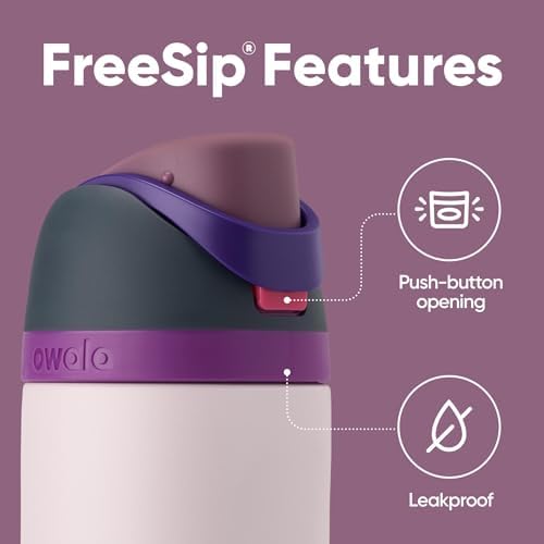 Owala FreeSip Insulated Stainless Steel Water Bottle with Straw  BPA Free Sports Water Bottle  Great for Travel  40 Oz  Denim