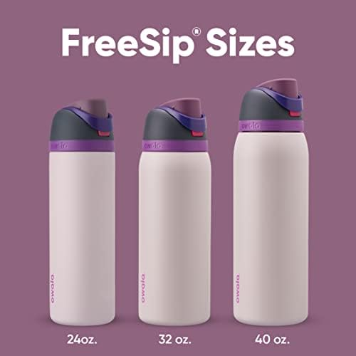 Owala FreeSip Insulated Stainless Steel Water Bottle with Straw  BPA Free Sports Water Bottle  Great for Travel  40 Oz  Denim