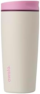 Owala SmoothSip Slider Stainless Steel Insulated Travel Mug with handle  100  Leak Proof  For Hot and Cold Drinks  Travel Friendly with Sliding Lock Lid  24 oz  BPA Free  Leak Proof  Pucker Up