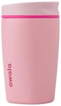 Owala SmoothSip Slider Stainless Steel Insulated Travel Mug with handle  100  Leak Proof  For Hot and Cold Drinks  Travel Friendly with Sliding Lock Lid  24 oz  BPA Free  Leak Proof  Pucker Up