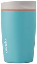 Owala SmoothSip Slider Stainless Steel Insulated Travel Mug with handle  100  Leak Proof  For Hot and Cold Drinks  Travel Friendly with Sliding Lock Lid  24 oz  BPA Free  Leak Proof  Pucker Up