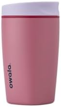 Owala SmoothSip Slider Stainless Steel Insulated Travel Mug with handle  100  Leak Proof  For Hot and Cold Drinks  Travel Friendly with Sliding Lock Lid  24 oz  BPA Free  Leak Proof  Pucker Up