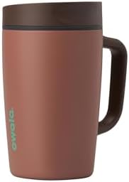 Owala SmoothSip Slider Stainless Steel Insulated Travel Mug with handle  100  Leak Proof  For Hot and Cold Drinks  Travel Friendly with Sliding Lock Lid  24 oz  BPA Free  Leak Proof  Pucker Up