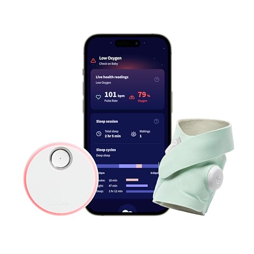 Owlet Dream Sock Smart Wearable Baby Monitor Tracks Heart Rate & Oxygen in Real Time Parents Receive Alerts  Sleep Insights & More via App   Mint
