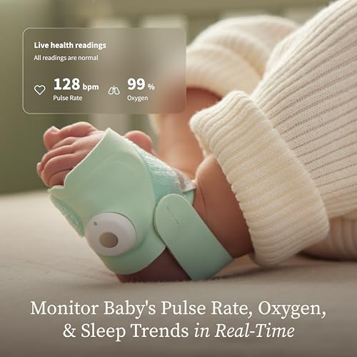 Owlet Dream Sock Smart Wearable Baby Monitor Tracks Heart Rate & Oxygen in Real Time Parents Receive Alerts  Sleep Insights & More via App   Mint