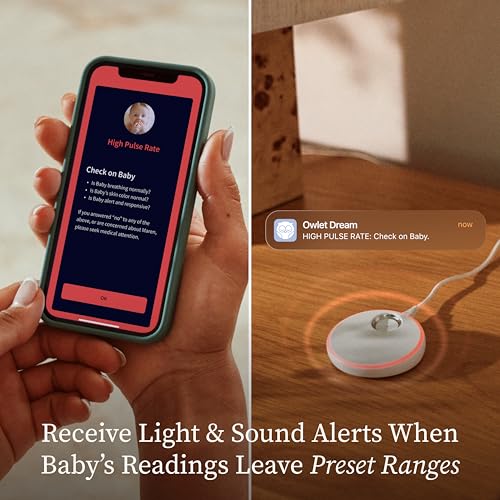 Owlet Dream Sock Smart Wearable Baby Monitor Tracks Heart Rate & Oxygen in Real Time Parents Receive Alerts  Sleep Insights & More via App   Mint