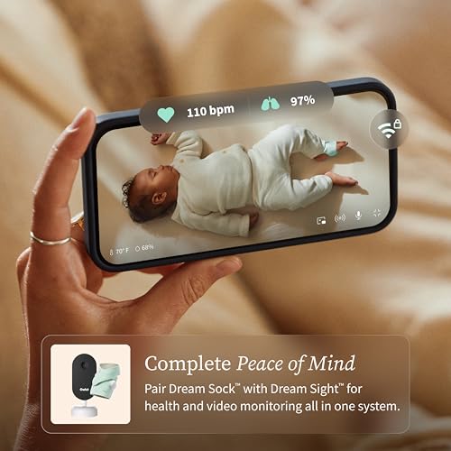 Owlet Dream Sock Smart Wearable Baby Monitor Tracks Heart Rate & Oxygen in Real Time Parents Receive Alerts  Sleep Insights & More via App   Mint