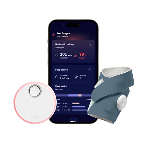 Owlet Dream Sock Smart Wearable Baby Monitor Tracks Heart Rate & Oxygen in Real Time Parents Receive Alerts  Sleep Insights & More via App   Mint