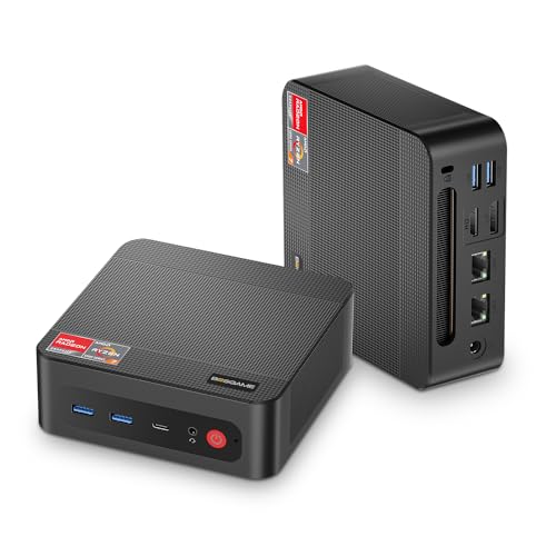 P4 Light Gaming Mini PC  Ryzen 7 5825U  32GB RAM 1TB SSD  11 Pro Triple 4K 60HZ Displays Desktop Computers  Support PS3 Emulator Micro PC  HDMI DP Type C  WiFi 6E  BT5 2  Dual 2 5GbE LAN