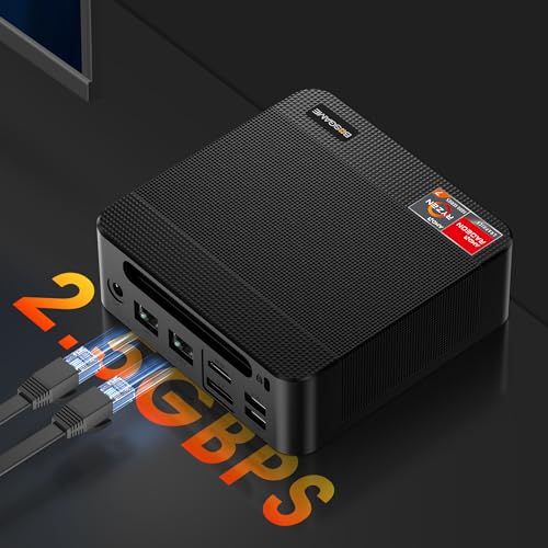 P4 Mini PC  Mini Computers with AMD Ryzen 7 5825U  up to 4 5GHz   32GB DDR4 1TB PCIe SSD  4K Triple Display  Dual LAN 2 5G  Wi Fi 6E/BT5 2  Micro Desktop Computers for Gaming  Office & Design