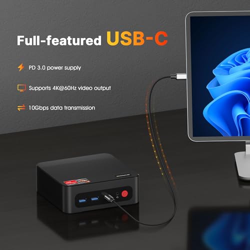 P4 Mini PC  Mini Computers with AMD Ryzen 7 5825U  up to 4 5GHz   32GB DDR4 1TB PCIe SSD  4K Triple Display  Dual LAN 2 5G  Wi Fi 6E/BT5 2  Micro Desktop Computers for Gaming  Office & Design