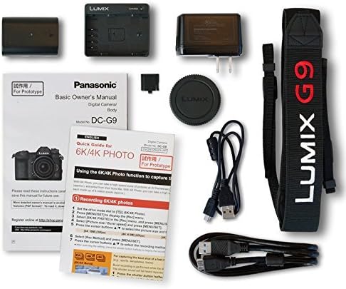 PANASONIC LUMIX G9 Mirrorless Camera Body  20 3 Megapixels Plus 80 Megapixel High Resolution Mode  5 Axis Dual I S2  DC G9KBODY  USA Black   Renewed 