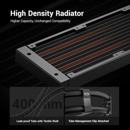 PCCOOLER ARGB CPU Cooler  360mm AIO Water Cooling with 120mm Silent ARGB Fans  Infinite Halo Lighting  Compatible with Intel LGA 115X/1200/1700/20XX & AMD AM4/AM5 CPS DA360 Pro 