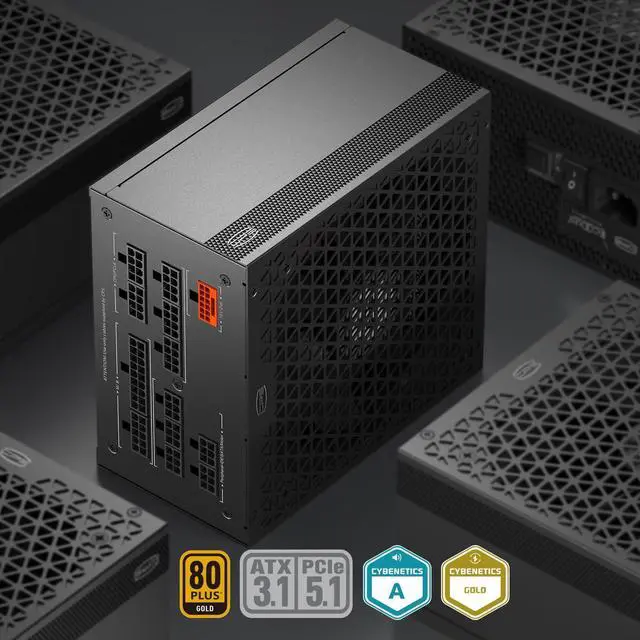 PCCOOLER CPS YS1200 Power Supply  1200W 80 Plus Gold Certified Fully Modular PCIe 5 1 & ATX 3 1 Gaming PSU  Wide Compatibility  135mm FDB Fan  Full Japan Electrolytic Capacitors   12 Year Warranty