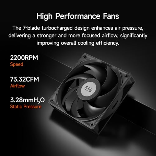 PCCOOLER CPU Air Cooler Dual Tower  7 6mm Heatpipes  120mm Hydraulic PWM Fan  Anti Deformation Bracket  Wavy Fin Stack  Copper Reflow Base  Intel LGA1851/1700 & AMD AM5 Compatible RT720 TC BK 