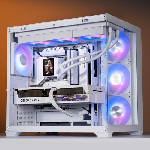 PCCOOLER CPU Cooler  360mm AIO Liquid Cooling  High Performance Pump  2 4  IPS Display  CPS ARGB Water Cooling with Quiet F5 R120 Fans DC360 White 