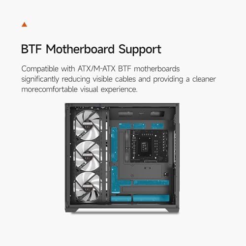 PCCOOLER PC Case ATX Mid Tower  Tempered Glass & Mesh Front  High Airflow  E ATX/ATX/Micro ATX/ITX Support  360mm Radiator Support  Tool Free Design   Black  C3T700 No Fans Included 