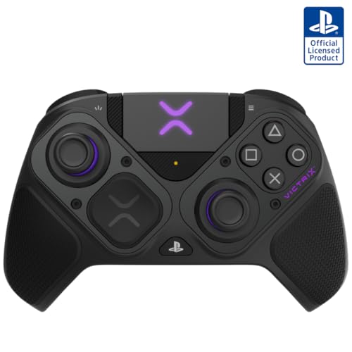 PDP Victrix Pro BFG Wireless Gaming Controller for Playstation 5 / PS5  PS4  PC  Modular Esports Gamepad  Remappable Buttons  Customizable Triggers/Paddles/D Pad/Fightpad  PC App  Black