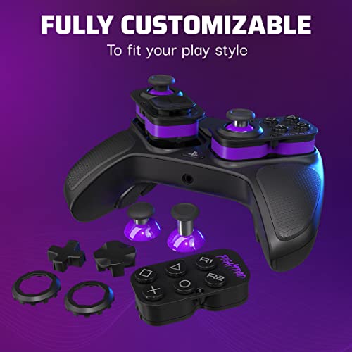 PDP Victrix Pro BFG Wireless Gaming Controller for Playstation 5 / PS5  PS4  PC  Modular Esports Gamepad  Remappable Buttons  Customizable Triggers/Paddles/D Pad/Fightpad  PC App  Black