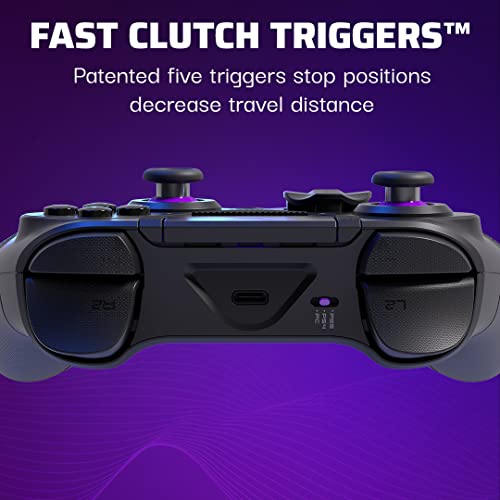 PDP Victrix Pro BFG Wireless Gaming Controller for Playstation 5 / PS5  PS4  PC  Modular Esports Gamepad  Remappable Buttons  Customizable Triggers/Paddles/D Pad/Fightpad  PC App  Black